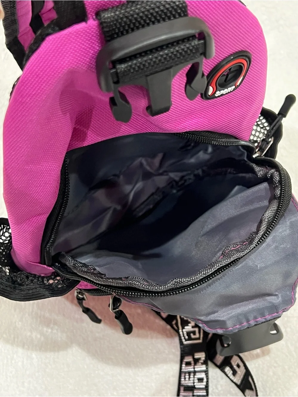 Convertible Purple Sling Bag Crossbody Backpack